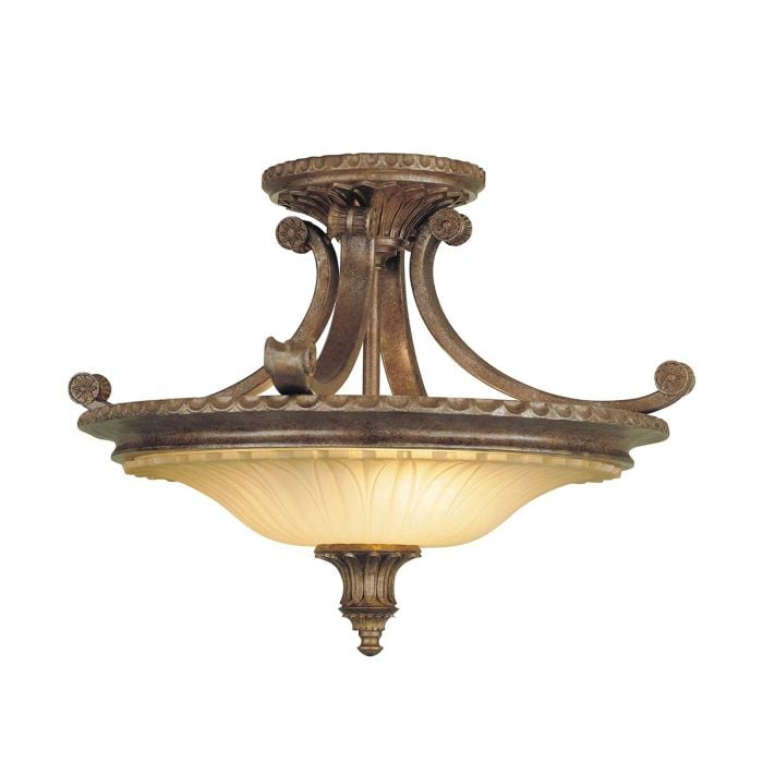 elstead lighting Stirling Castle 2 Light Semi-Flush - British Bronze