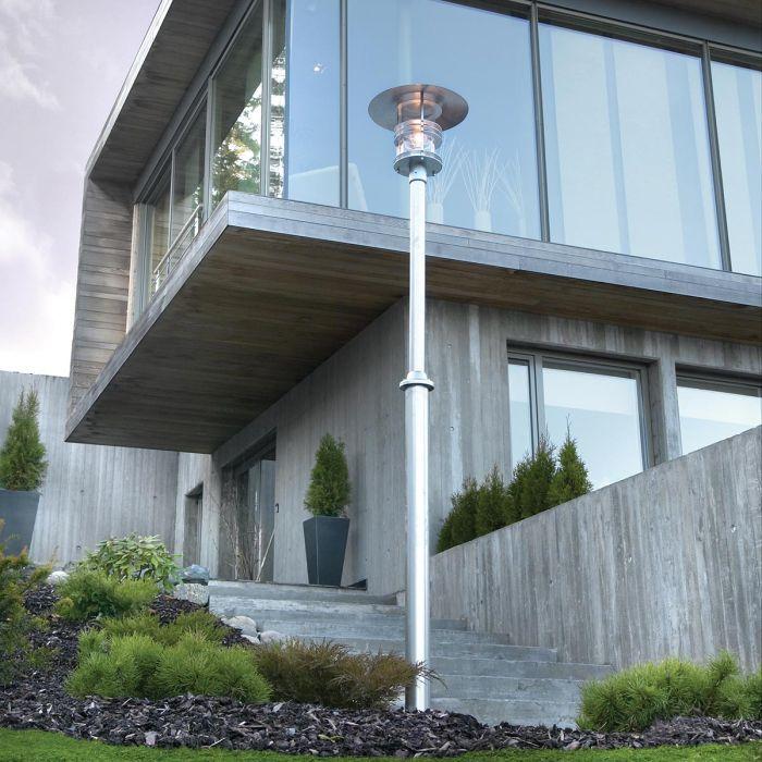 Elstead Lighting Stockholm 1 Light Grande Lamp Post - Galvanised