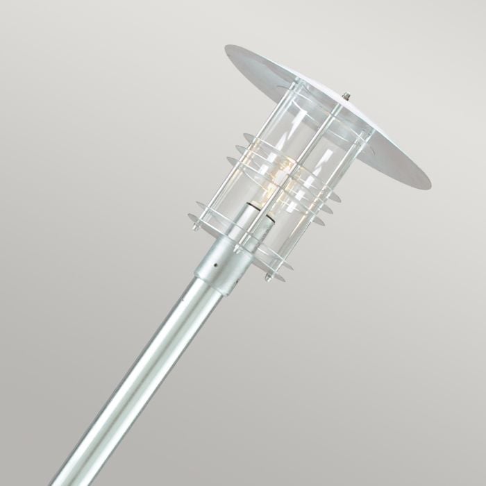 Elstead Lighting Stockholm 1 Light Grande Lamp Post - Galvanised