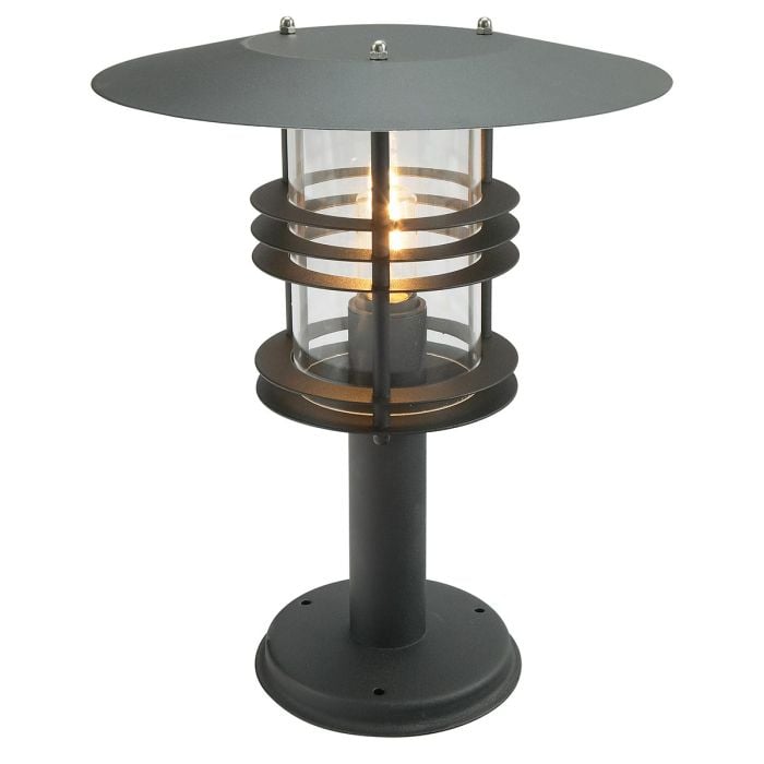 elstead lighting Stockholm 1 Light Grande Pedestal - Black