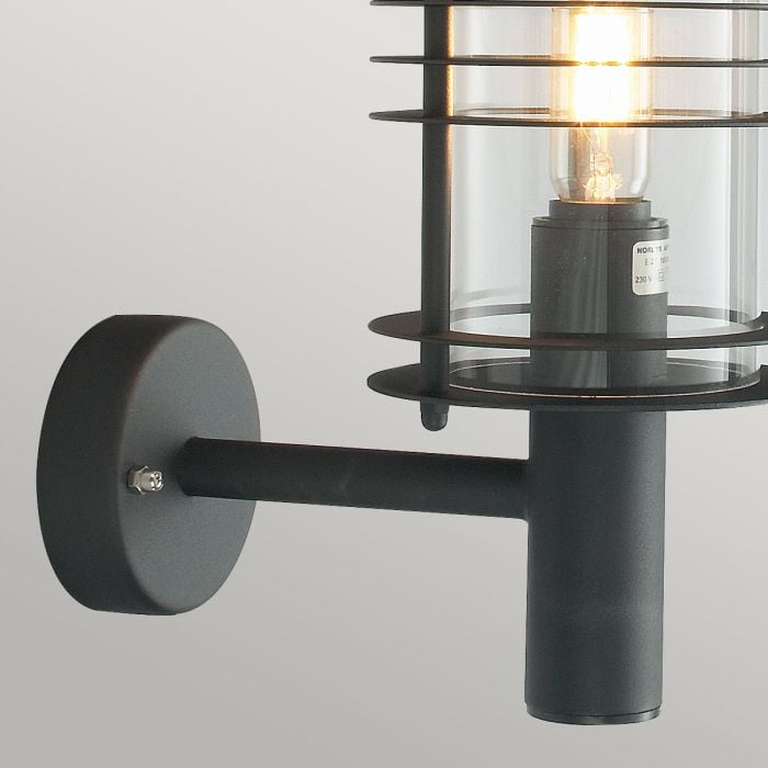 Elstead Lighting Stockholm 1 Light Grande Wall Lantern - Black