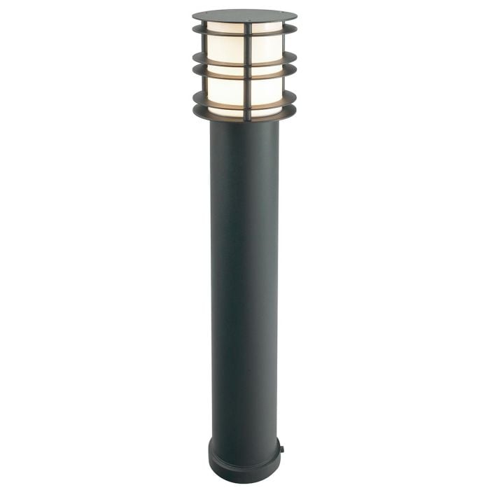 elstead lighting Stockholm 1 Light Large Bollard - Black