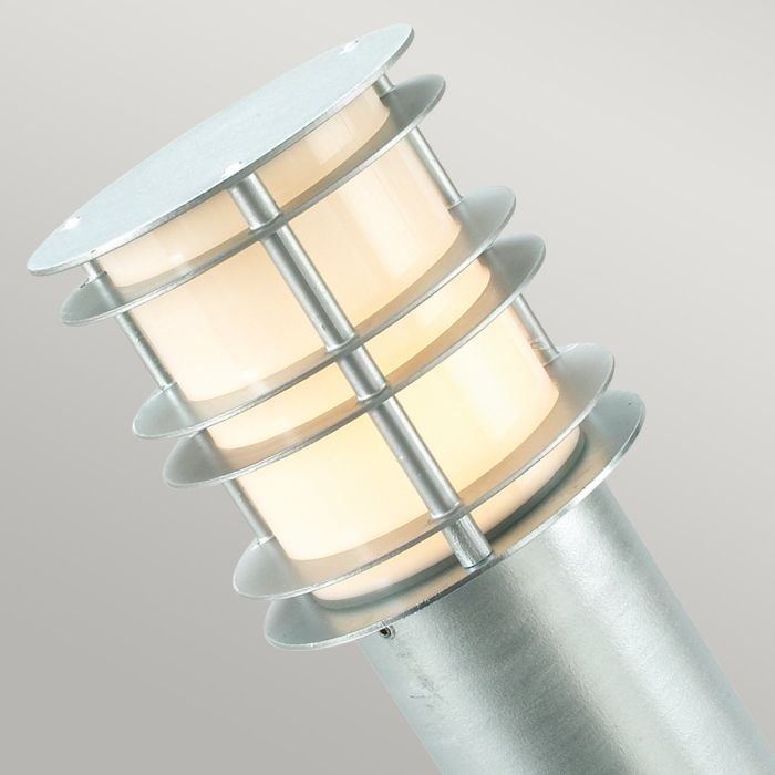 Elstead Lighting Stockholm 1 Light Large Bollard - Galvanised