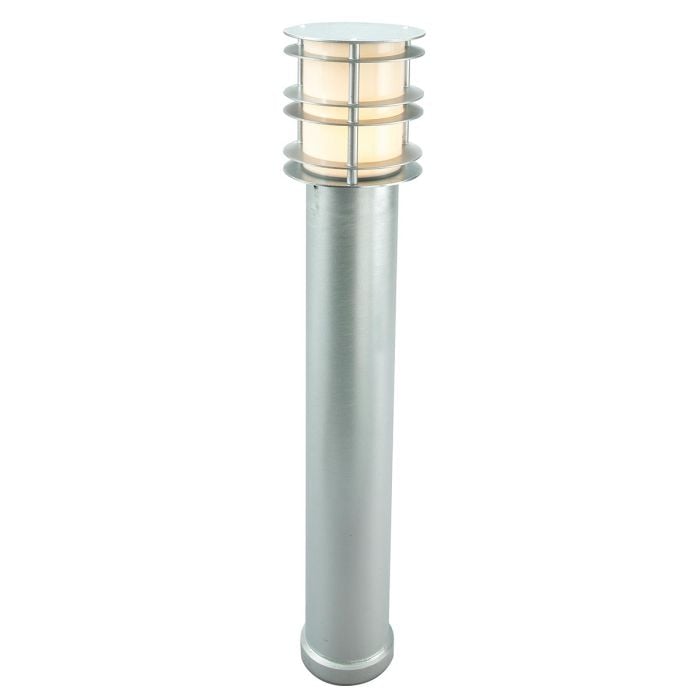 elstead lighting Stockholm 1 Light Large Bollard - Galvanised