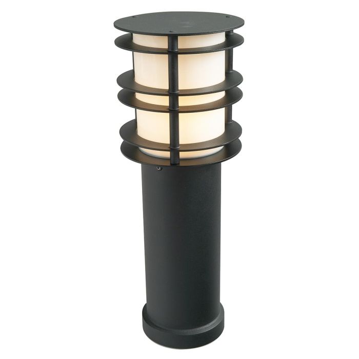 elstead lighting Stockholm 1 Light Medium Bollard - Black