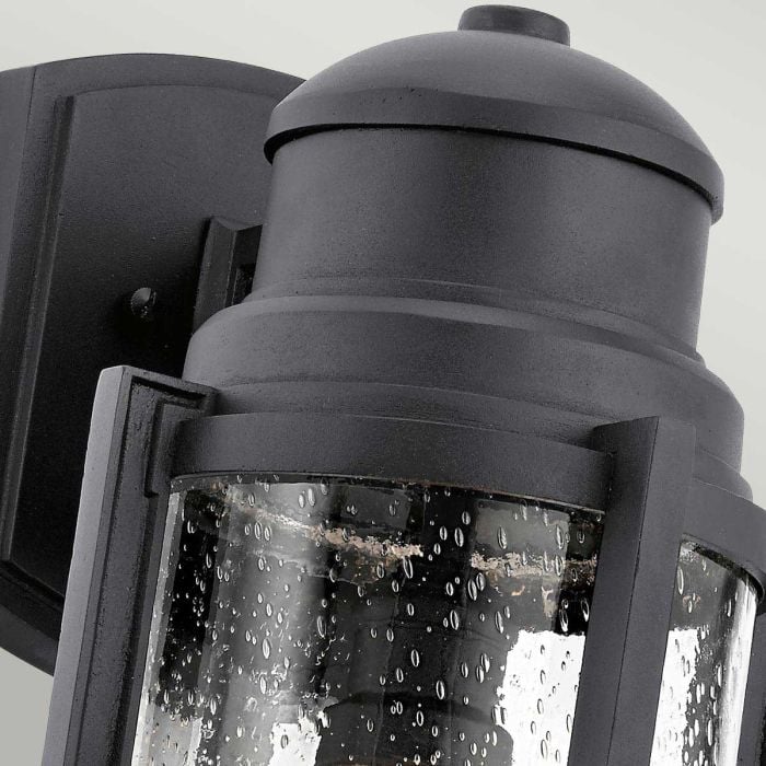 Elstead Lighting Suri 1 Light Large Wall Lantern - Textured Black