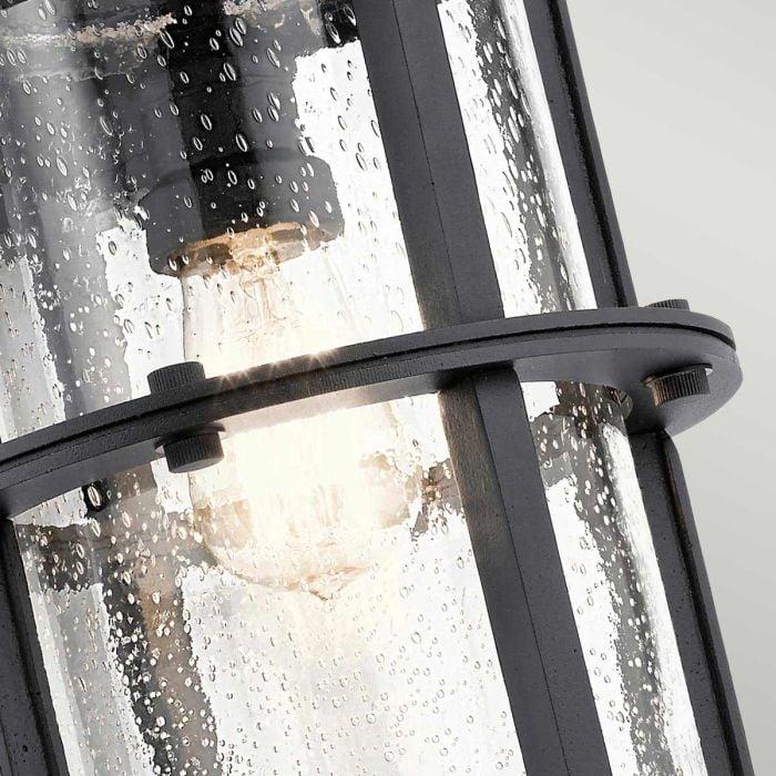 Elstead Lighting Suri 1 Light Large Wall Lantern - Textured Black