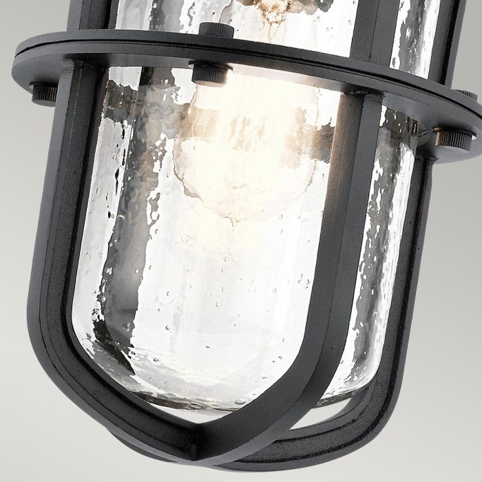 Elstead Lighting Suri 1 Light Medium Wall Lantern - Textured Black