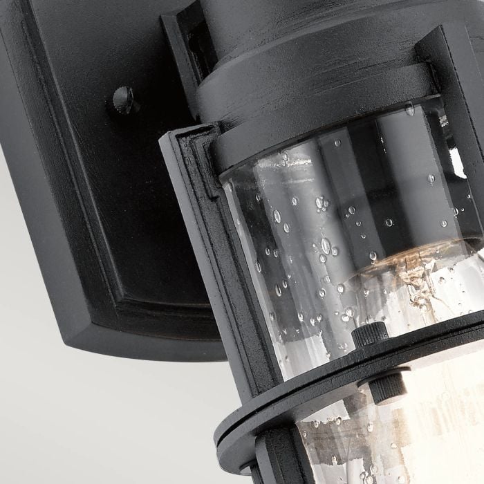 Elstead Lighting Suri 1 Light Small Wall Lantern - Textured Black