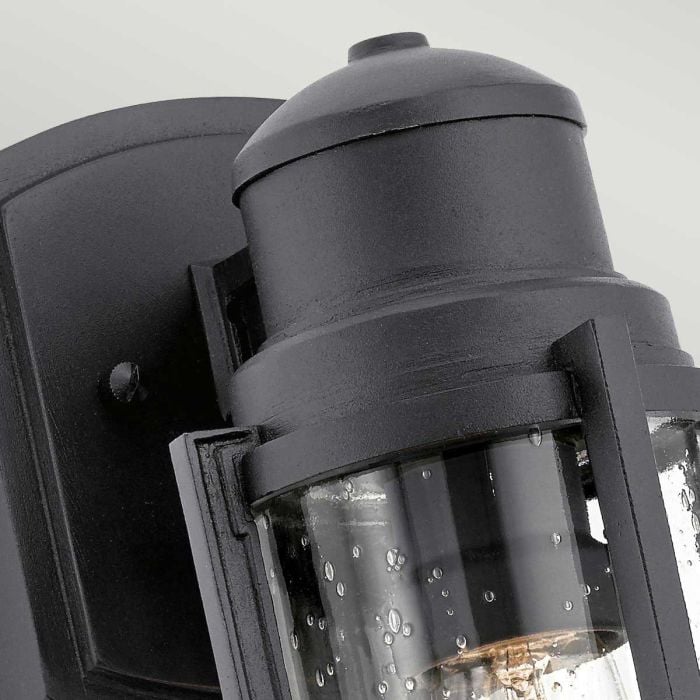 Elstead Lighting Suri 1 Light Small Wall Lantern - Textured Black