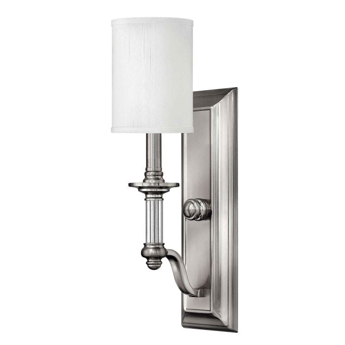 elstead lighting Sussex 1 Light Wall Light - Brushed Nickel