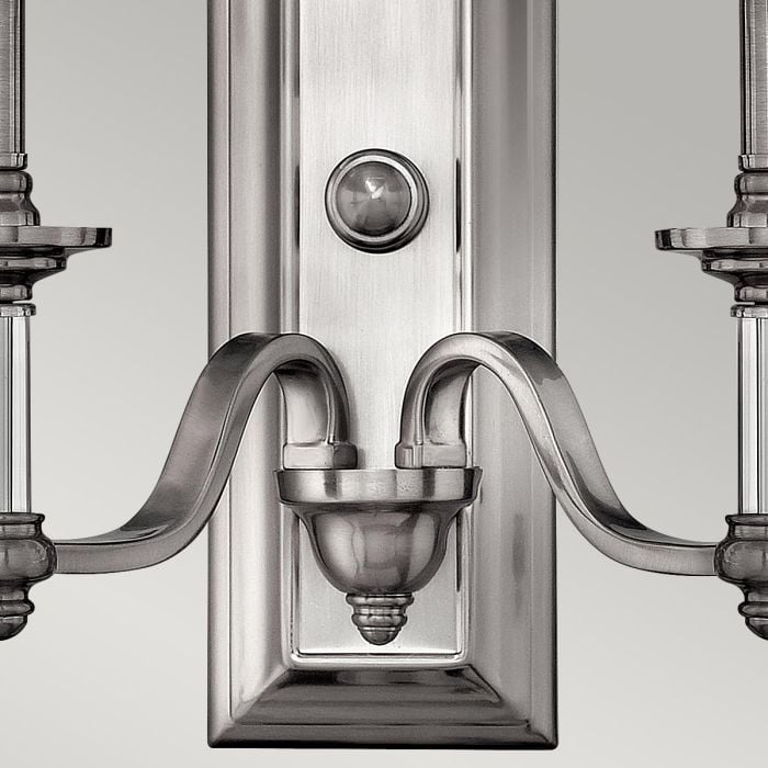 Elstead Lighting Sussex 2 Light Wall Light - Brushed Nickel