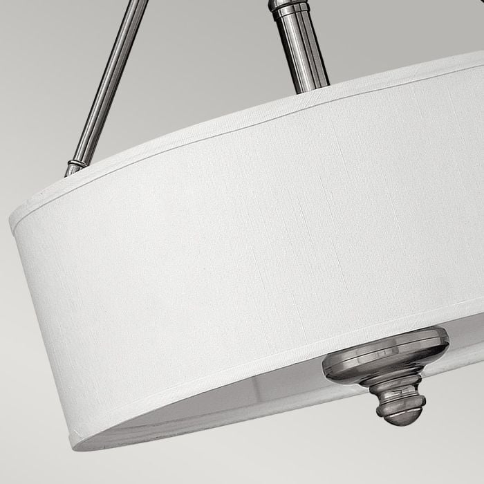 Elstead Lighting Sussex 3 Light Semi-Flush - Brushed Nickel