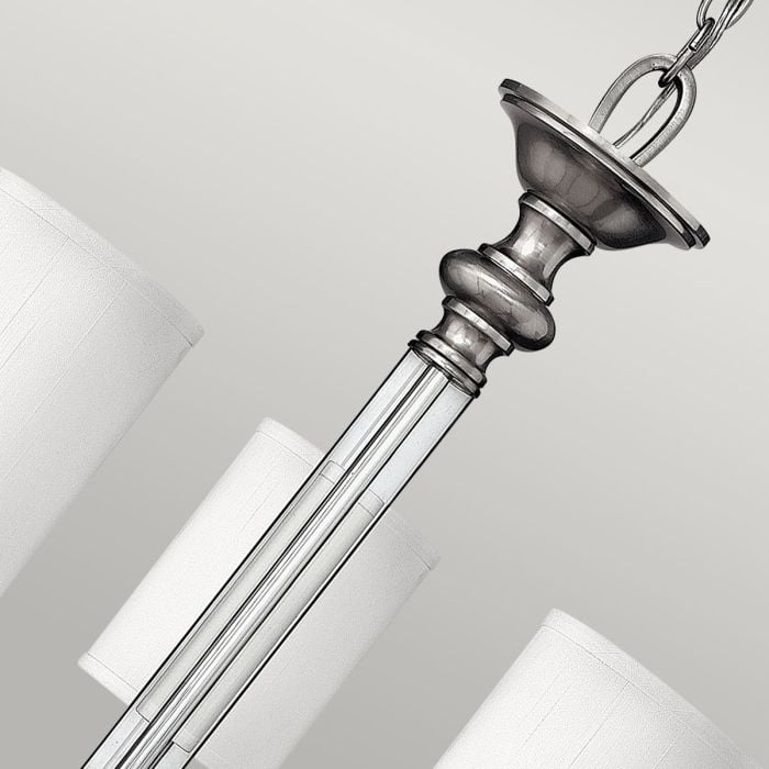 Elstead Lighting Sussex 5 Light Chandelier - Brushed Nickel