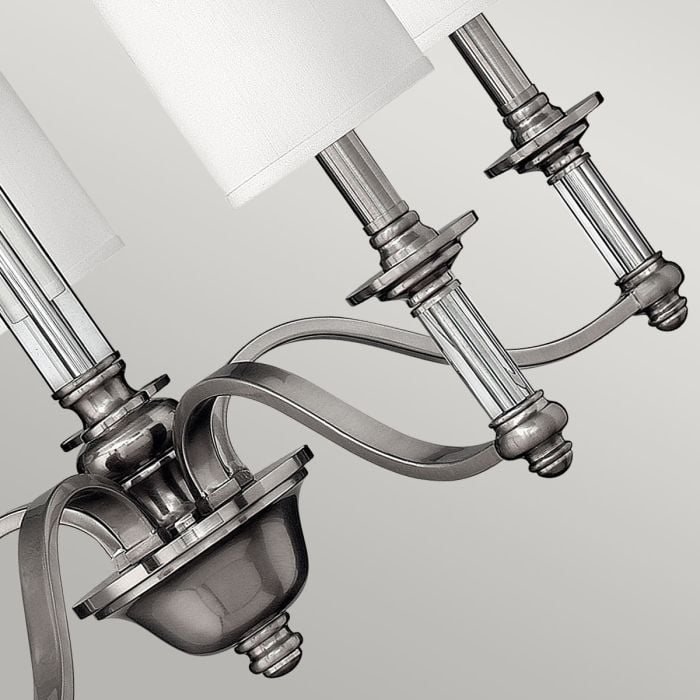 Elstead Lighting Sussex 5 Light Chandelier - Brushed Nickel