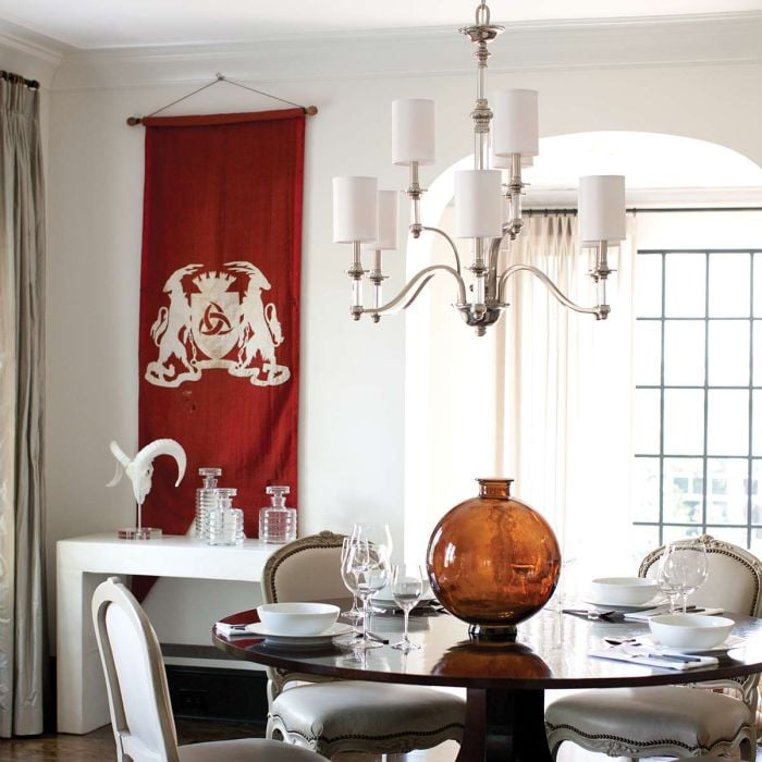 Elstead Lighting Sussex 9 Light Chandelier - Brushed Nickel