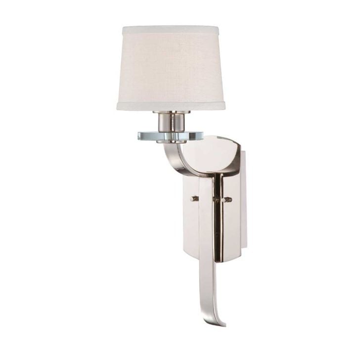 elstead lighting Sutton Place 1 Light Wall Light - Imperial Silver