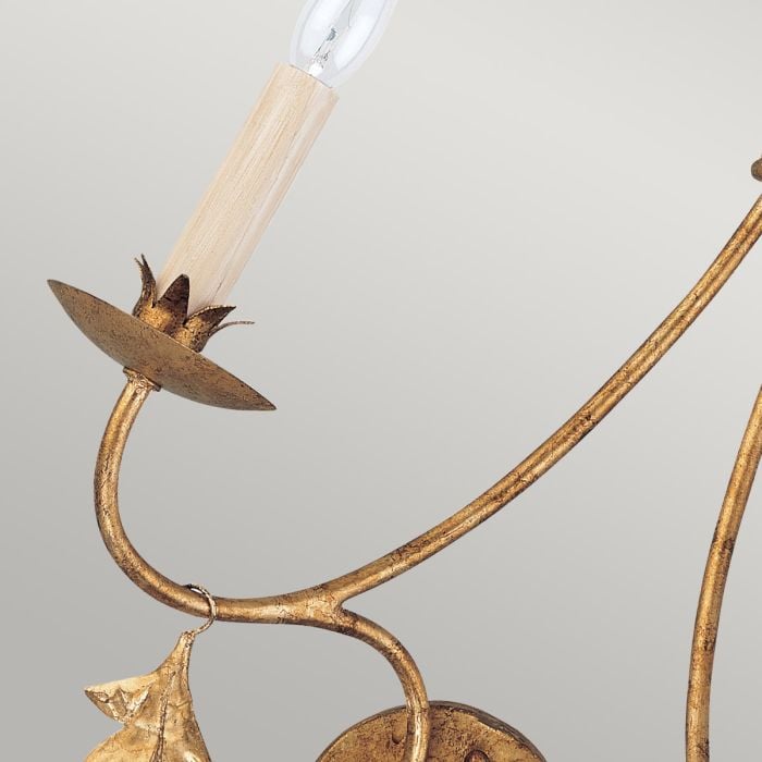 Elstead Lighting Sweet Olive 2 Light Wall Light - Gilded Gold