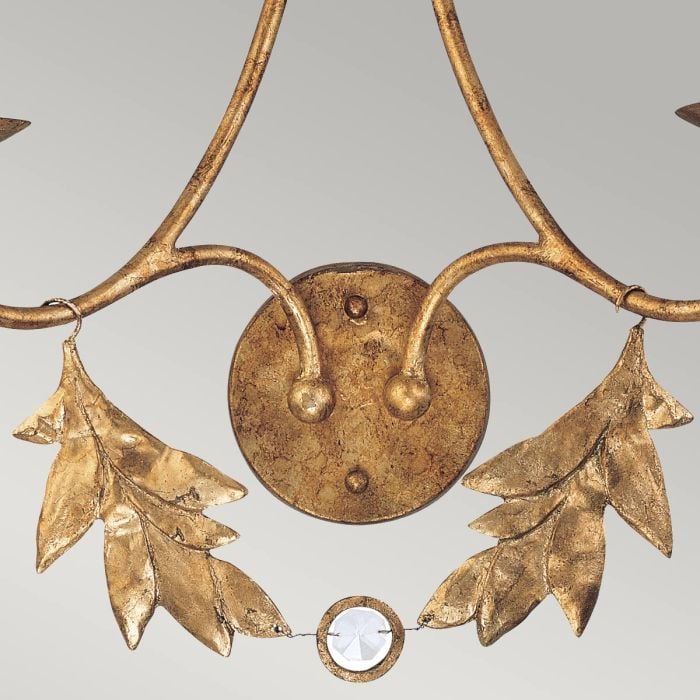 Elstead Lighting Sweet Olive 2 Light Wall Light - Gilded Gold