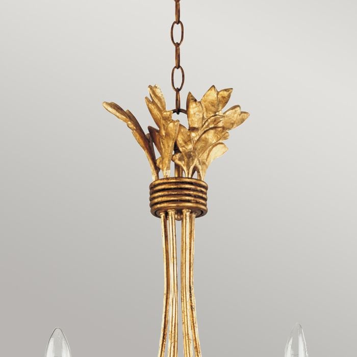 Elstead Lighting Sweet Olive 6 Light Chandelier - Gilded Gold