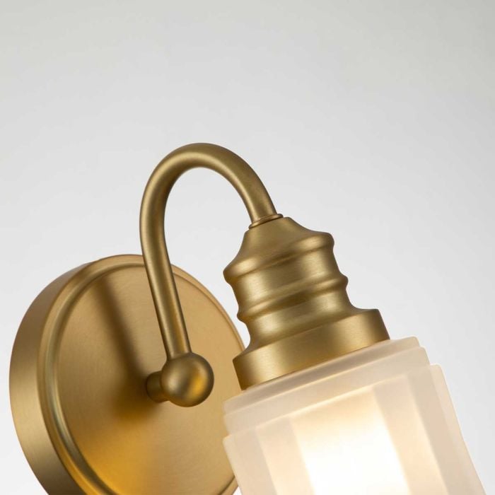 Elstead Lighting Swell 1 Light Wall Light - Brushed Brass