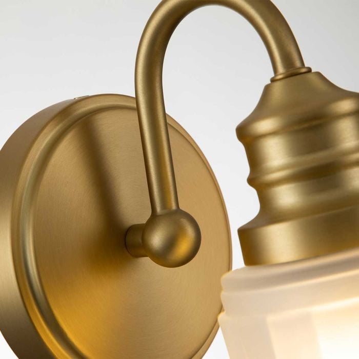 Elstead Lighting Swell 1 Light Wall Light - Brushed Brass