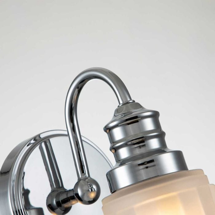 Elstead Lighting Swell 1 Light Wall Light - Polished Chrome