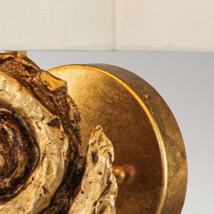 Elstead Lighting Swirl 1lt Large Wall Light - Gold Leaf