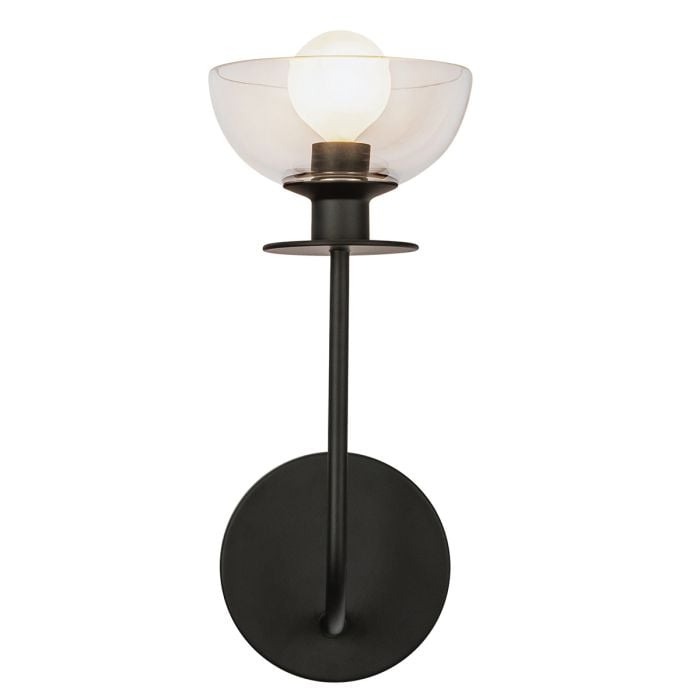 elstead lighting Sylvia 1 lt Wall Light - Matte Black