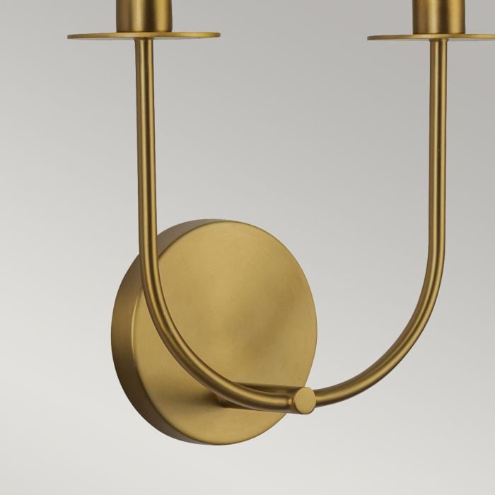 Elstead Lighting Sylvia 2 Lt Wall Light - Brushed Gold
