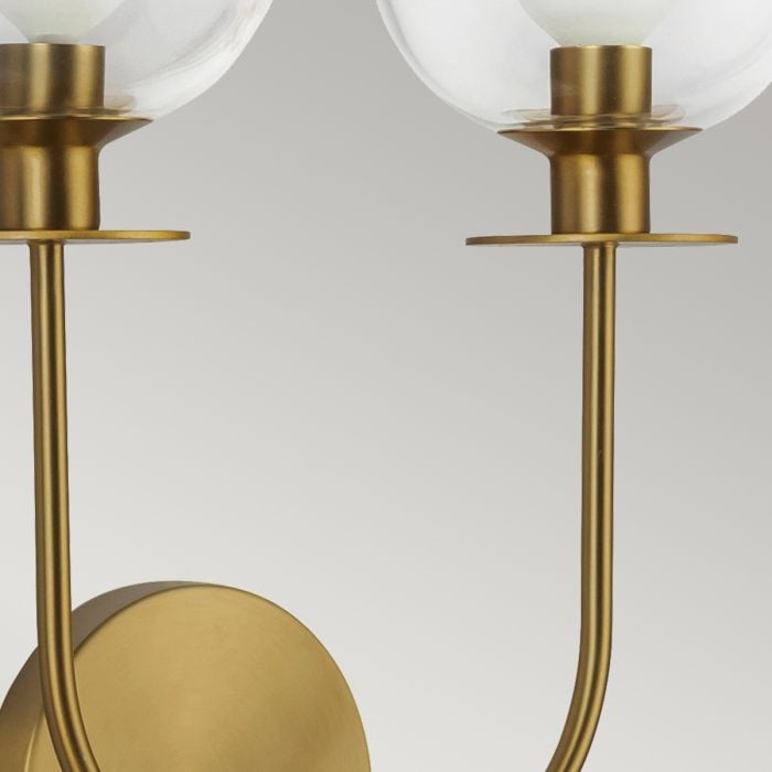 Elstead Lighting Sylvia 2 Lt Wall Light - Brushed Gold