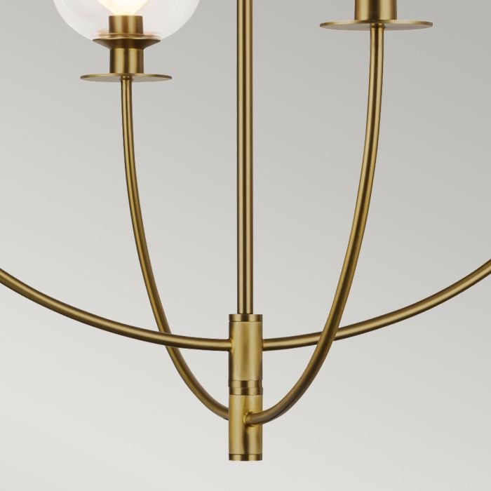 Elstead Lighting Sylvia 4 Lt Chandelier - Brushed Gold