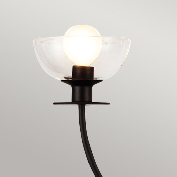 Elstead Lighting Sylvia 4 Lt Chandelier - Matte Black