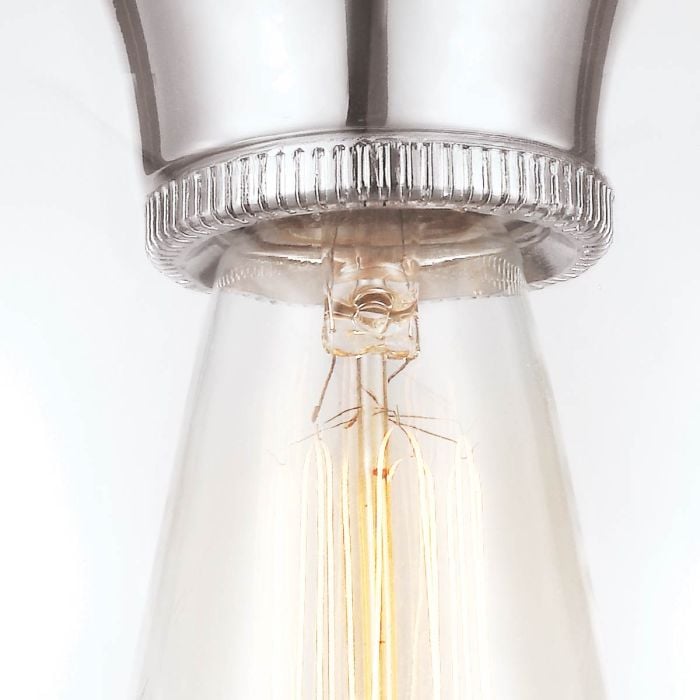 Elstead Lighting Tabby 1 Light Flush Light - Polished Nickel