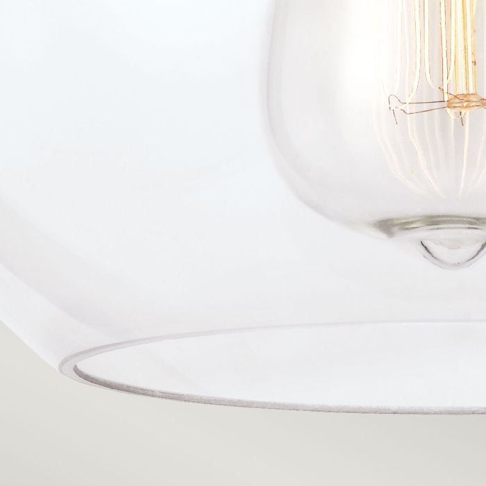 Elstead Lighting Tabby 1 Light Flush Light - Polished Nickel