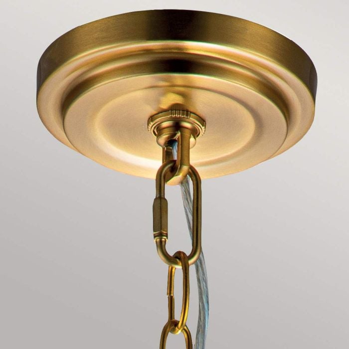 Elstead Lighting Tabby 1 Light Mini Pendant - Burnished Brass