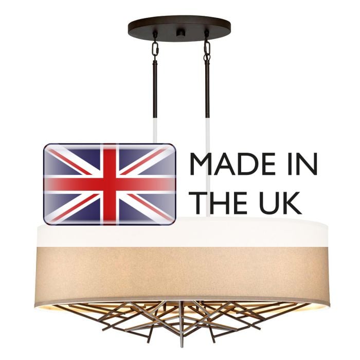 Elstead Lighting Taiko 5 Light Island Pendant - Olde Bronze