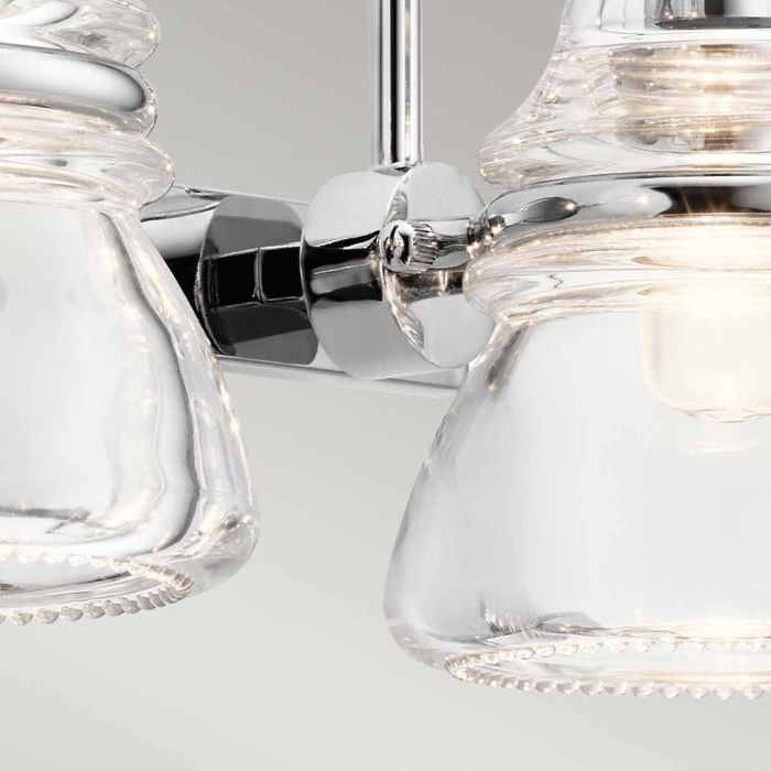 Elstead Lighting Talland 2 Light Wall Light - Polished Chrome