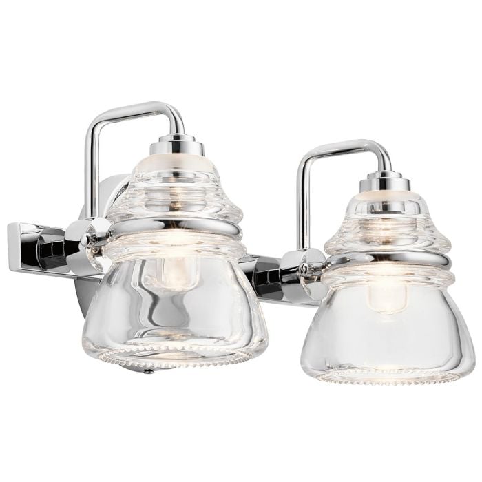 elstead lighting Talland 2 Light Wall Light - Polished Chrome