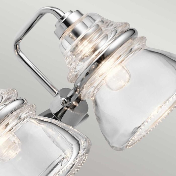 Elstead Lighting Talland 3 Light Wall Light - Polished Chrome