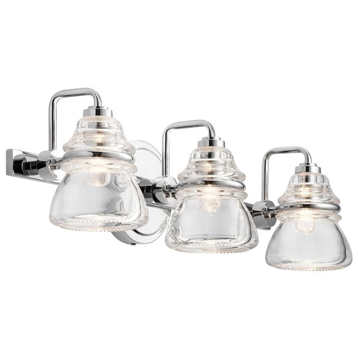 elstead lighting Talland 3 Light Wall Light - Polished Chrome