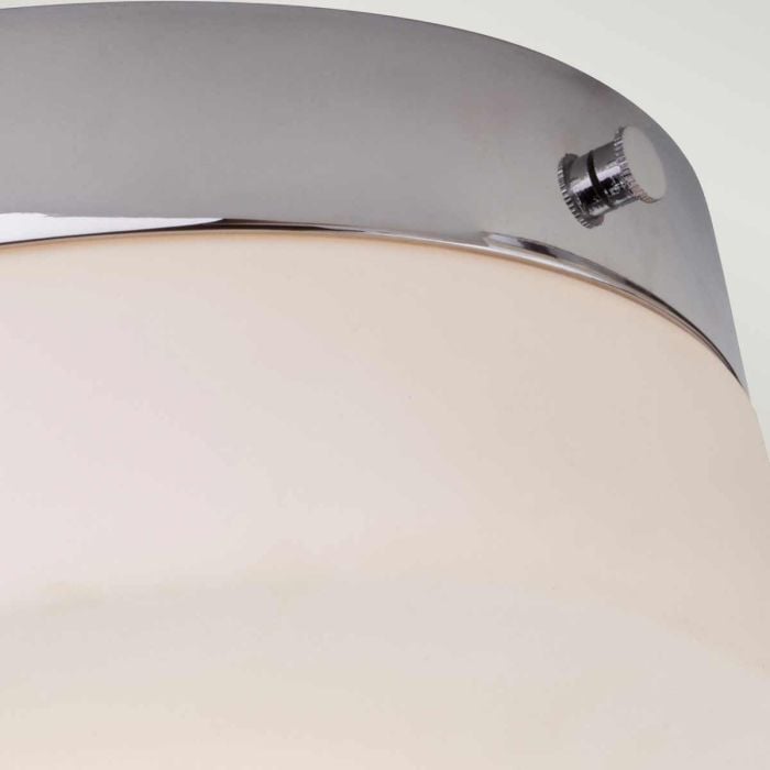 Elstead Lighting Tamar 1 Light Large Flush - Polished Chrome