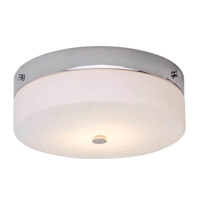 elstead lighting Tamar 1 Light Large Flush - Polished Chrome