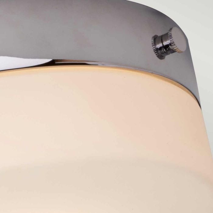 Elstead Lighting Tamar 1 Light Medium Flush - Polished Chrome