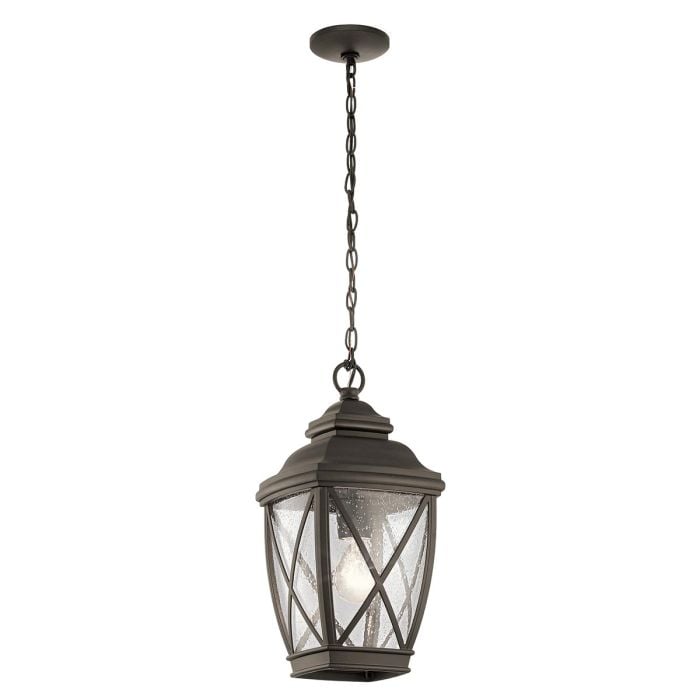 elstead lighting Tangier 1 Light Medium 7.5" Chain Lantern - Olde Bronze