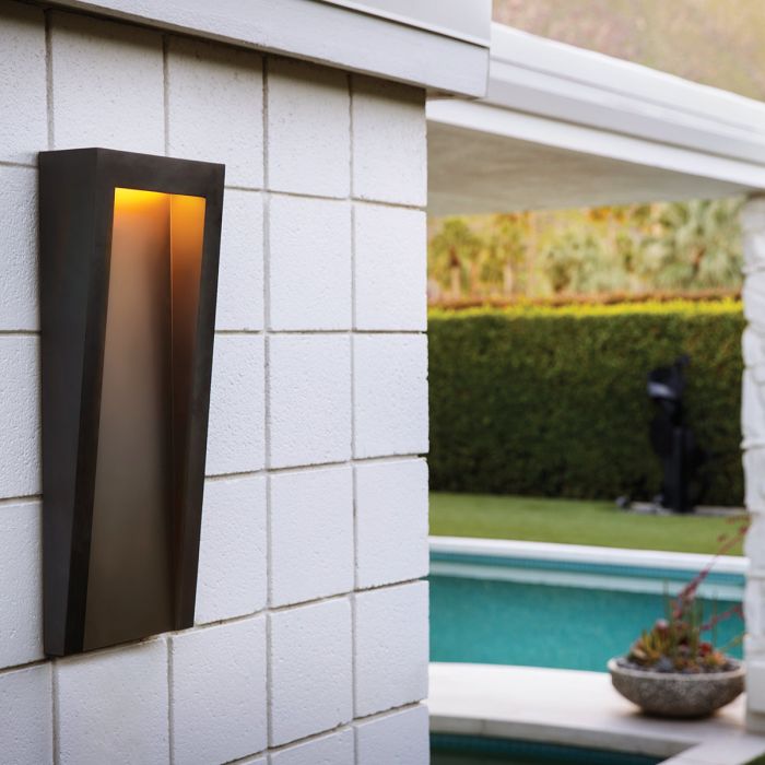 Elstead Lighting Taper LED Wall Lantern - Textured Black