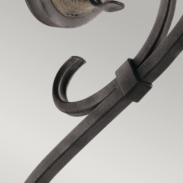 Elstead Lighting Taulbee 1 Light Wall Light - Weathered Zinc