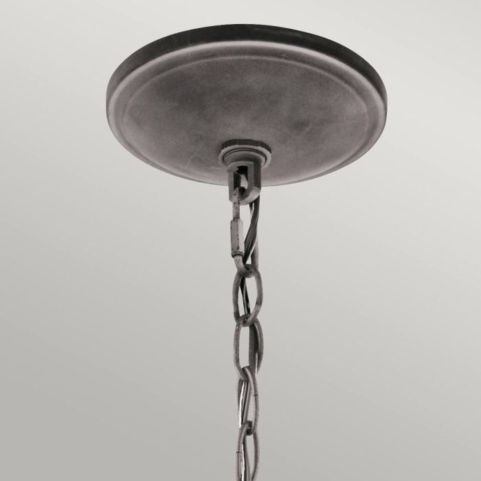 Elstead Lighting Taulbee 6 Light Chandelier - Weathered Zinc