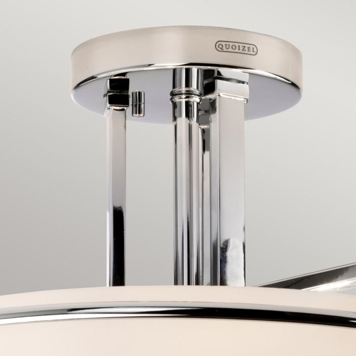 Elstead Lighting Taylor 3 Light Semi-Flush Light - Polished Chrome
