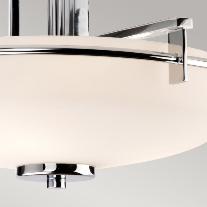 Elstead Lighting Taylor 3 Light Semi-Flush Light - Polished Chrome